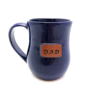 Clay mug with dad inscription